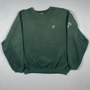 Vintage Ashworth Golf Sweatshirt Mens Medium Green Made in USA 2000 Crewneck